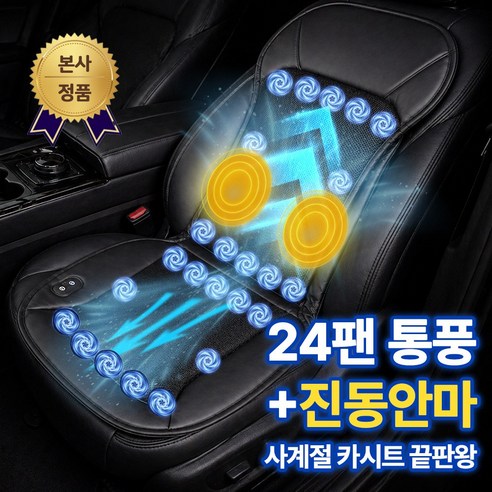 DP 차량용 통풍시트 24팬 안마기능 자동차 쿨링시트 제품 이미지